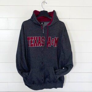 Colosseum Gray and Maroon Texas A&M Full-Zip Sweatshirt – XL